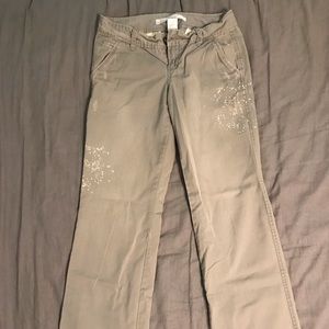 Old navy light olive pants size 2